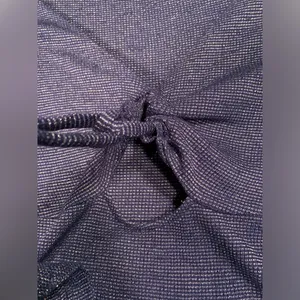 Free people intimately say when Long Sleeve Top ruffle sleeves blue metallic thumbnail 9