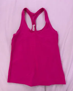 Cool Racerback Short Tank Top *Nulu “Sonic Pink” Size 4 thumbnail 1