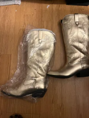Cowboy boots Gold Size 6.5 thumbnail 4