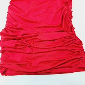 Superdown Farrah Ruched Dress in Red XS thumbnail 4