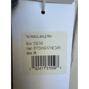 Mother Denim The Rascal Ankle Fray Jeans‎ Stitching In The Dark Grey Size 25 thumbnail 6