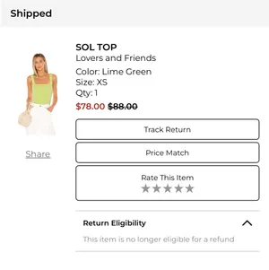 Lovers + Friends Lime Green Crop Top Size XS thumbnail 5