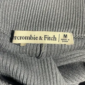 Abercrombie & Fitch High Waisted Ribbed Kick Flare Sweater Pants Blue/Gray NWOT thumbnail 6