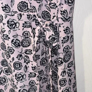 J. Crew Pink and Black Floral Midi Dress thumbnail 7