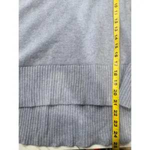 Club Monaco Womens Blue Wool Alpaca Blend Mock Neck High Low Sweater XS thumbnail 4