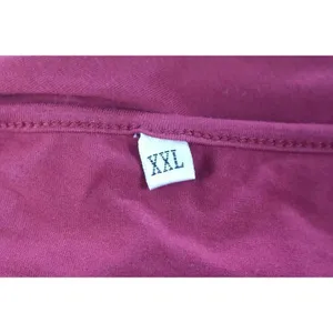ladies burgundy one piece body blouse size XXL thumbnail 4