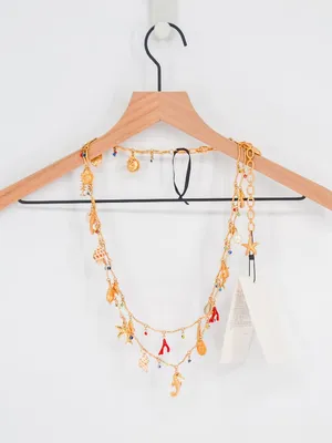 Zara Gold Tone Sea Charm Belt / Body Chain thumbnail 2