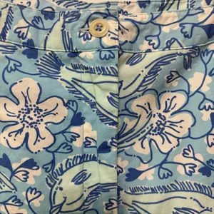 Lilly Pulitzer Vintage Ocean Print Capri Pants Size‎ 10 thumbnail 4