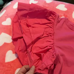 Zara Pink Ruffled Sleeve One Piece thumbnail 3