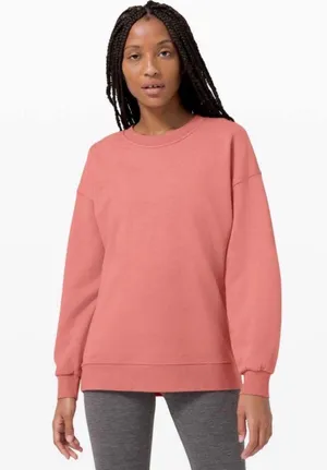 Lululemon Perfectly Oversized Scuba Crewneck Pullover Brier Rose thumbnail 1