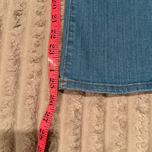 LOFT The Kick Crop Jeans Womens 30/10 Medium Wash High Rise Exposed Button Fly thumbnail 7