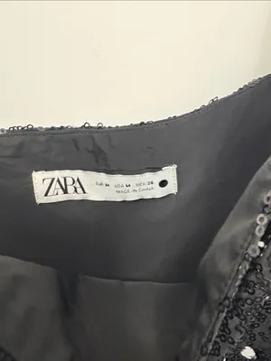 Zara Sequin Polka Dot Dress Size medium thumbnail 2