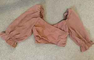 Amuse Society Brown Long sleeve Top thumbnail 1