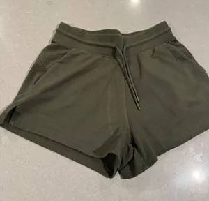 All‎ in Motion Women's Olive Green Athletic Shorts XS Drawstring Pockets thumbnail 1