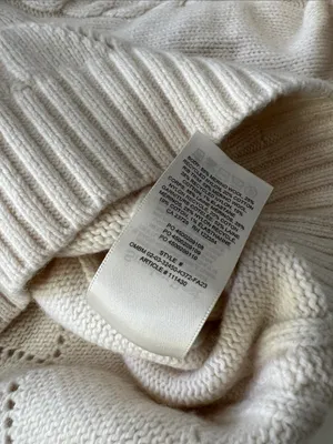 Sunday Best Aritzia Jones Diamond Knit Turtleneck Sweater Cream Large thumbnail 6