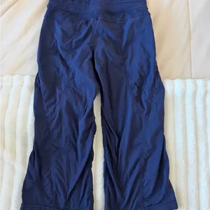 Lululemon Navy Blue dance studio cropped pants thumbnail 6