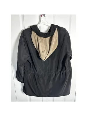 Canvas Black & Beige Utility Jacket 1X thumbnail 3