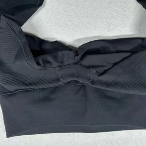 Alo Yoga Seamless High Waist Ribbed Leggings Black thumbnail 5
