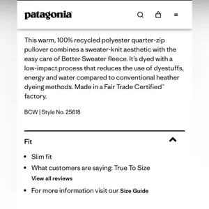 Patagonia Women's Better Sweater® 1/4-Zip Fleece top sz S thumbnail 4