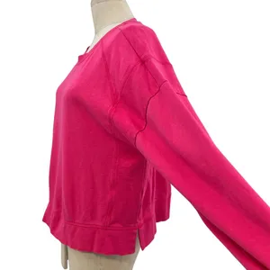 Sweaty Betty After Class Crop Sweatshirt Bright Pink Size‎ US 10 / Large thumbnail 6