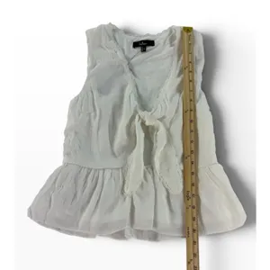 LULUS White Top Blouse Womens Medium thumbnail 5