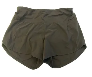 Lululemon Size 4 Tall‎ Speed Up Short 4" Lined Pocket Black Running Yoga W7AYMT thumbnail 1