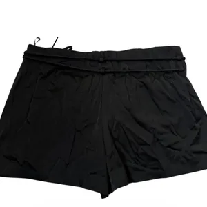 Zara Black Wrap Front Strappy Tie Skort Shorts Women Size Medium Zip | 0158 thumbnail 7