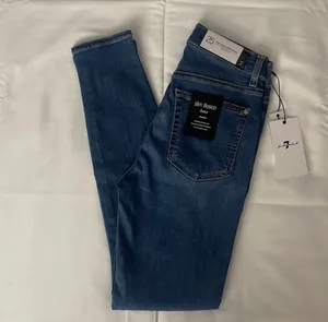 7 For All Mankind Silm illusion Luxe High Waist Ankle Skinny Jeans Sz 25 thumbnail 3