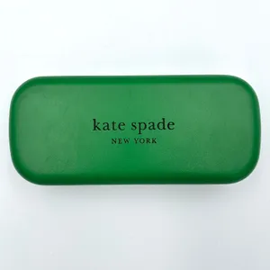 Kate Spade New York Hard Shell Eyeglass Case‎ Green Black So Happy To See You thumbnail 2