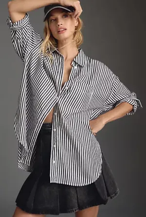 Anthropologie Maeve The Bennet Buttondown Shirt thumbnail 1