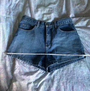 Moto Mini Jean Denim Shorts Blue thumbnail 6