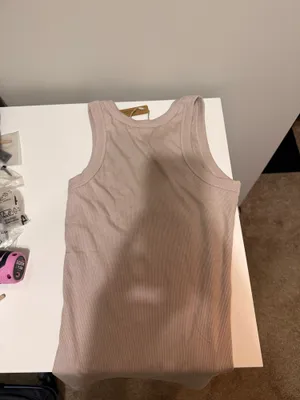 Ribbed Tank Top with Beaded Coconut Graphic thumbnail 3