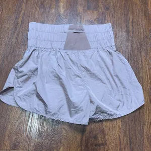 Free People Movement The Way Home Lighter Pink Shorts High Waist Sz M thumbnail 3