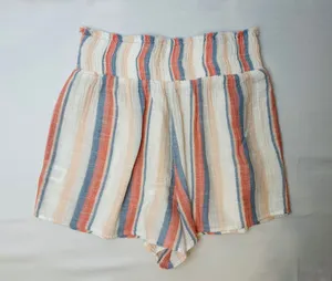Francescas Sky Button Front Smocked Shorts Ivory - M thumbnail 5