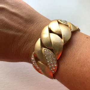 NWOT gold chunky chain link bracelet thumbnail 1