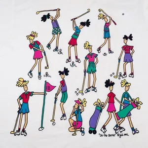 Vintage Juli 1992 Graphic Tee On the Course Women's Golf Cotton Size Medium NWT thumbnail 4