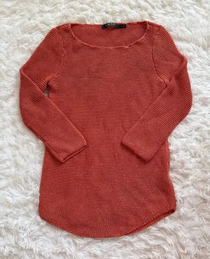 Lauren Ralph Lauren coral long sweater thumbnail 1