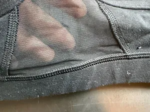 Lululemon Flow Y bra with a mesh back and racerback straps Size 4 Black thumbnail 5