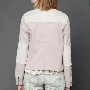 Free People Military Style Jacket Womens Size‎ Large Blush Pink thumbnail 4