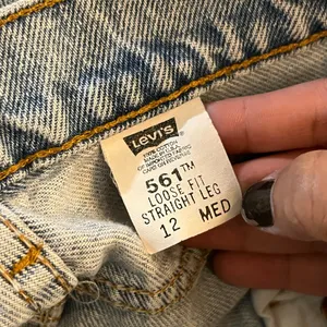 Levi's 561‎ Loose Fit Straight Leg Jeans Size 12 Light Wash Button Fly Vintage thumbnail 9