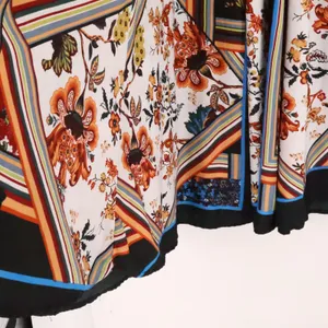 Truly 4 You Patchwork Floral Maxi Skirt Womens Size M Boho Elastic Waist thumbnail 2
