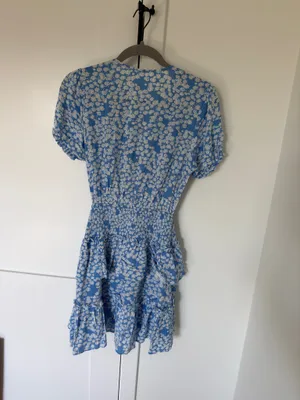 Blue Cutout Floral Dress thumbnail 5