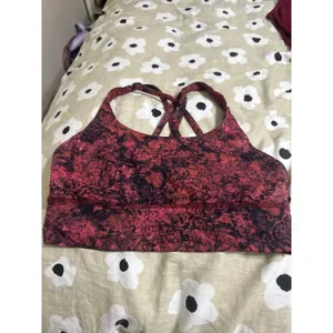 Lululemon red energy bra thumbnail 2