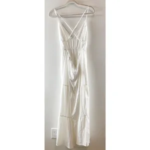 Princess Polly Mckew Sleeveless Crossback Tiered Maxi Dress White 8 thumbnail 6