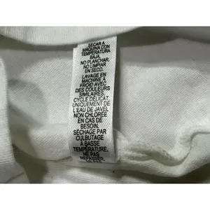 Felina Women's White V-Neck Mesh Trim Cotton Short Sleeve T-Shirt C8242 Size M thumbnail 4