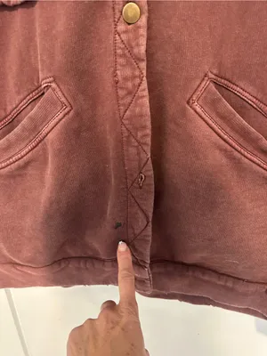 We The Free Free People Dawson Chore Jacket in Washed Chocolate Brown Size Medium thumbnail 7