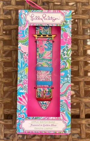 Lilly Pulitzer Golden Hour Apple Watch Band thumbnail 1