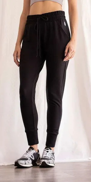 FP Movement Small Sunny Black Skinny Jogger Sweatpants EUC Yoga‎ Gym Loungewear thumbnail 1
