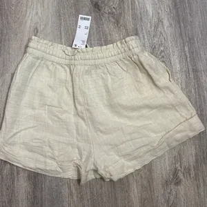 Urban Outfitters Out From Under Mya Linen Short Creme Size Small NEW thumbnail 4