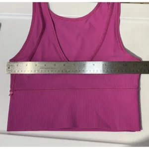 Lululemon Womens Top 4 Sonic Pink Power Pivot Ribbed Tank Reversible Crop thumbnail 7